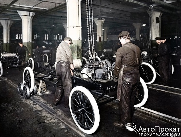 Первый автосборочный конвейер Ford